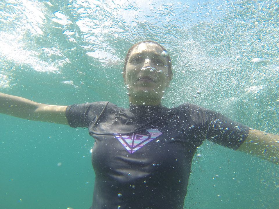 foto debajo del agua