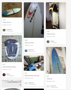 tablas surf segunda mano