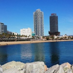 Aprender a surfear en el mediterraneo