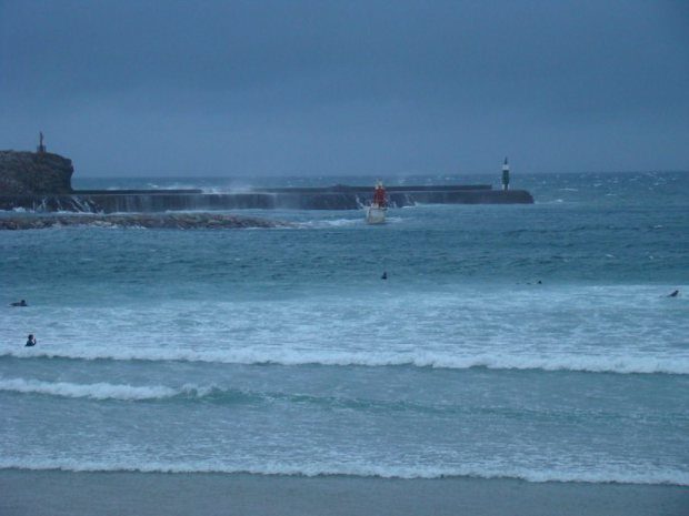 Viento off shore y on shore en el surf